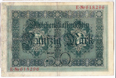 2.Germania bancnota 50 MARK 1914 50 MARCI foto