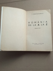 ROMANIA DE LA A LA Z - DIC?IONAR TURISTIC foto