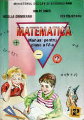 MATEMATICA. MANUAL PT CLASA A IV A de ION PETRICA ED. PETRION foto