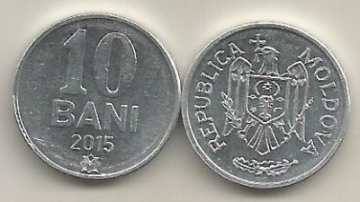 MOLDOVA 10 BANI 2015 [1] a UNC , livrare in cartonas foto