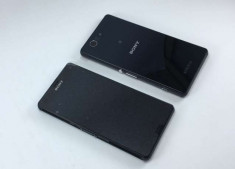 Carcasa Sony Z3 COMPACT Display cu Rama si Capac Montaj + Garatie foto