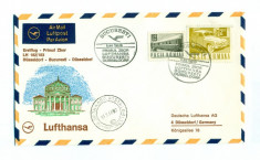 Romania - FDC 1968 - Primul Zbor Lufthansa : Bucuresti - Dusseldorf foto