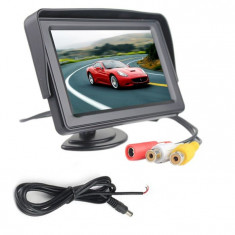 Monitor LCD TFT 4.3 inch pentru camera mers inapoi COD 75 foto