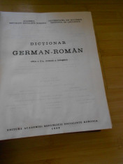 DICTIONAR GERMAN - ROMAN - EDITURA ACADEMIEI - 1989 180000 cuvinte foto