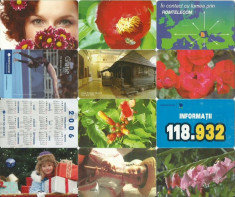LOT 12 cartele telefonice Romania foto