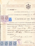 Bnk div Lipova - Diploma de absolvire Scoaola Comerciala Superioara 1933