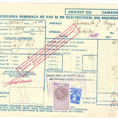 bnk fil Timbre fiscale - 1 leu + 2 lei fondul aviatiei pe factura 1934