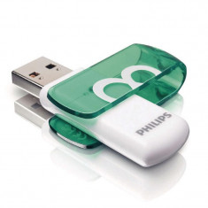 USB Flash Drive Philips 8 GB Vivid Edition, FM08FD05B/10, USB 2.0, verde foto