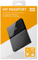 HDD extern WD, 4TB, My Passport, 2,5&amp;amp;quot; USB 3.0, negru foto