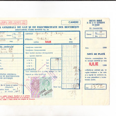 bnk fil Timbre fiscale 1 leu + 1 leu pe factura 1936