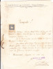 Bnk div Sibiu - Certificat de recomandare 1910 cu traducere 1930