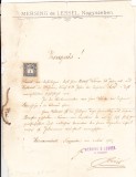 Bnk div Sibiu - Certificat de recomandare 1910 cu traducere 1930