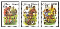 Ghana 1989 - CM fotbal, serie supr neuzata foto