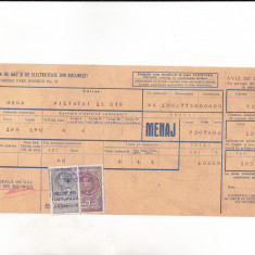 bnk fil 1 leu timbru fiscal + 2 lei Fondul aviatiei pe chitanta 1939