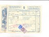 Bnk fil 1 leu timbru fiscal + 2 lei Timbrul aviatiei pe factura 1935