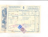bnk fil 1 leu timbru fiscal + 2 lei Timbrul aviatiei pe factura 1935