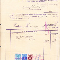 bnk fil 2 lei fiscal + 2 lei + 1 leu Fondul aviatiei pe factura 1936