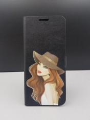 Husa FlipCover Stand Magnet Design Pretty Woman Samsung Galaxy S8 foto