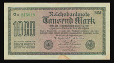 Germania 1922 - 1000 mark VF foto