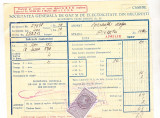 Bnk fil 1 leu timbru fiscal pe factura 1937
