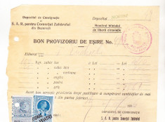 bnk fil Timbre fiscale 2 lei + 3 lei pe bon 1936 foto