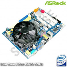 KIT Placa de baza ASRock + Intel Core 2 Duo E8400 3GHz + Cooler, cu GARANTIE !!! foto