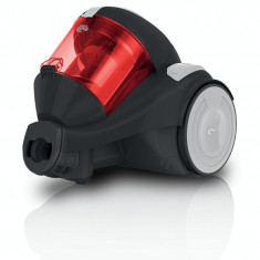 Aspirator fara sac Dirt Devil Func 1.1 , 800 W , Capacitate 1.5 litri , Single Cyclonic , Negru/Rosu foto