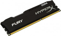 Memorie RAM Kingston, DIMM, DDR4, 16GB, 2400MHz, CL15, HyperX FURY Black, 1.2V foto