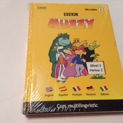 BBC MUZZY CURS MULTILINGVISTIC PENTRU COPII. CONTINE CD SI CARTE - NR 1+2,NOI foto