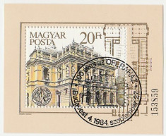 Ungaria 1984- 100th casa de opera, colita stampilata foto