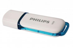 USB Flash Drive Philips 16 GB Snow Edition, FM16FD70B/10, USB 2.0, albastru foto