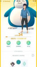 Cont LVL 34 Pokemon Go foto