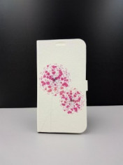 Husa FlipCover Stand Magnet Design Pink Dandelion Huawei P10 Plus foto