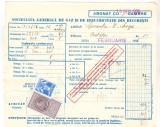 Bnk fil 1 leu timbru fiscal + 2 lei Timbrul aviatiei pe factura 1935