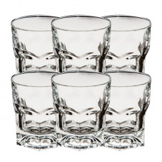 Set 6 pahare cristal pentru whisky RCR, 280 ml, Transparente foto