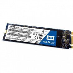 SSD WD, 500GB, Blue, M.2 2280 SATA, rata transfer r/w 545mbs/525mbs foto