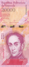 Bancnota Venezuela 20.000 Bolivares 2016 (2017) - PNew UNC foto