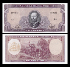 Chile 1964 - 1 escudo UNC foto