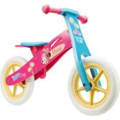 Bicicleta din lemn fara pedale 12 inch Minnie Seven foto