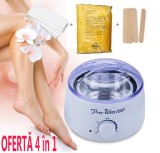 Kit Epilare Profesional Ceara Pro Wax: Decantor, Spatule, Benzi, Ceara 450g