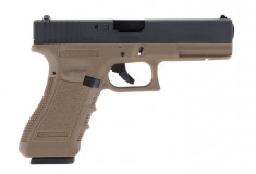 Replica WE G17 gen.3 TAN arma airsoft pusca pistol aer comprimat sniper shotgun foto