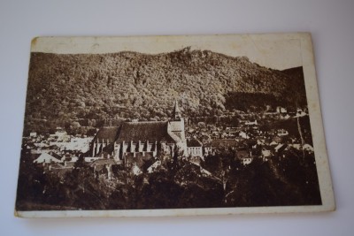 Carte postala - Poza - Brasov - Tampa si Biserica Neagra foto