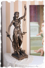 JUSTITIA -STATUETA NOSTALGICA DIN RASINI IS257 foto