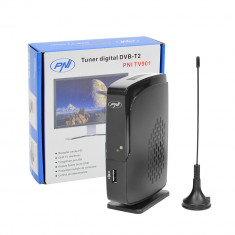 Aproape nou: Tuner digital DVB-T2 PNI TV901 cu antena inclusa foto