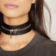 Colier choker Zipper foto