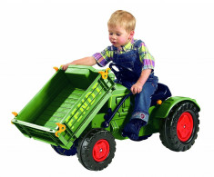 Tractor pentru copii cu pedale si remorca frontala, Big foto