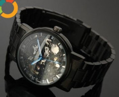 CEAS FULL AUTOMATIC WINNER STEAMPUNK Black SKELETON-Model NOU-DEOSEBIT-METALIC foto