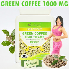Green Coffee 1000 Mg (Cafea Verde) pt Slabire, Grasime Abdominala - 60 Capsule foto