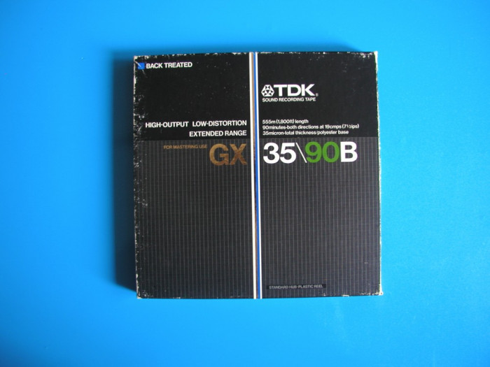 Banda SONY SLH-7-550 BL, 1800 ft/550 m, pe rola plastic 18 cm TDK, in cutie TDK