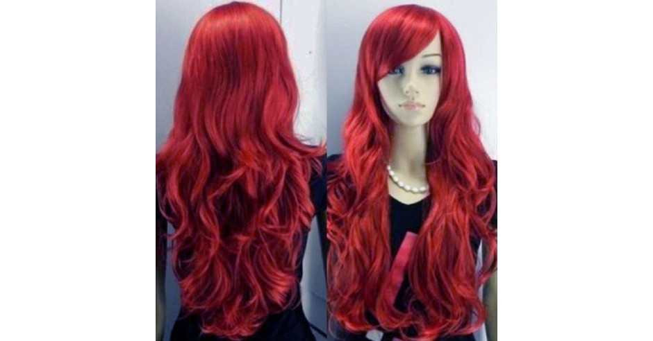 Peruca roscata lunga ondulata exact ca in poze | arhiva Okazii.ro